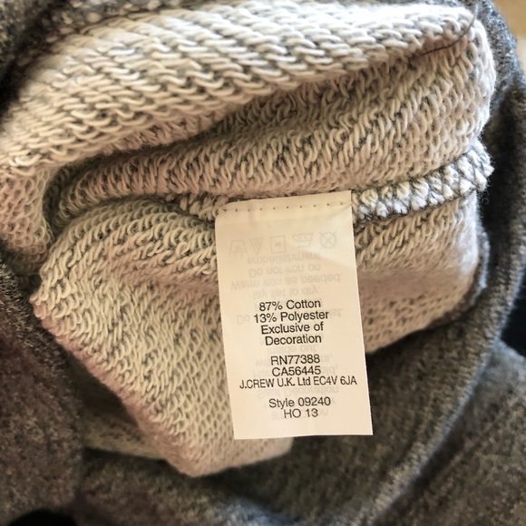 J.Crew Sweatshirt Tee with Bow Embellishments - Picture 4 of 7